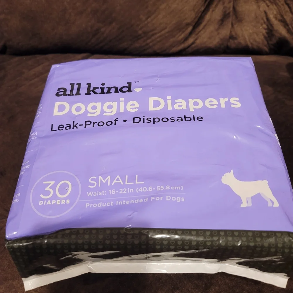 All Kind doggy diapers 30 size small waist 16-22 NEW bag